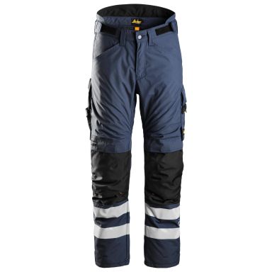 Snickers Workwear 6619 AllroundWork Vinterbyxa marin/svart, långa, fodrade