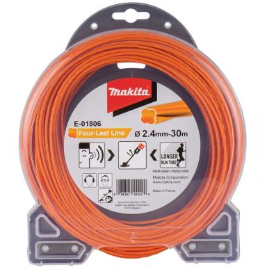 Makita FOUR-LEAF Trimmertråd 30 m x 2,4 mm