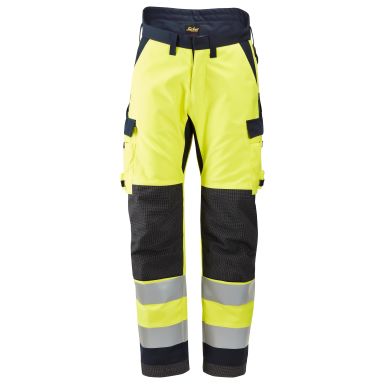 Snickers Workwear 6663 Vinterbyxa varsel, gul/marinblå