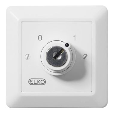Elko EKO30115 Nøkkelbryter renhvit, 2-polet