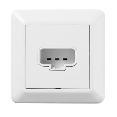 Elko EKO30134 Vägguttag renvit, DCL med plugg