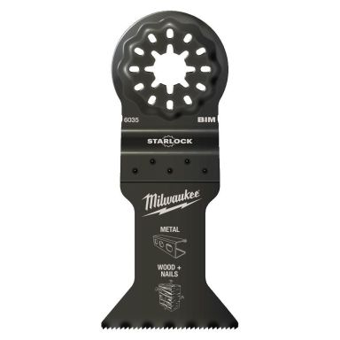 Milwaukee SL BIM WM43X47 Instickssågblad 43 x 47 mm, Starlock