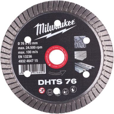 Milwaukee DHTS 76 Diamantskapskive Ø 76 mm