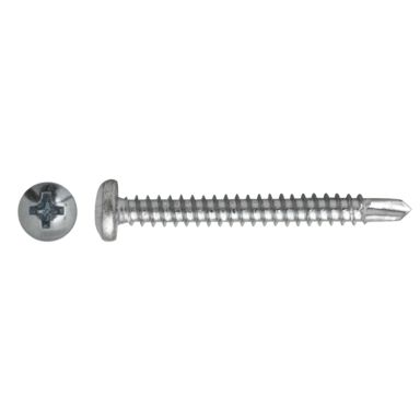 Ejot 580224 Borrskruv 2.9x9.5 mm, vit , PH1, C1, 1000-pack