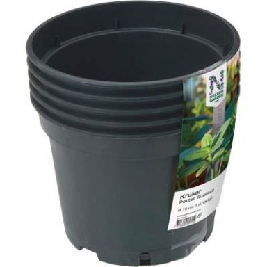 Nelson Garden 5729 Muoviruukku musta Ø 17cm 5 kpl/pakkaus, 2 L