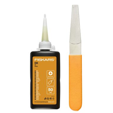 Fiskars 1001640 Vedligeholdelsessæt til beskæring/økser