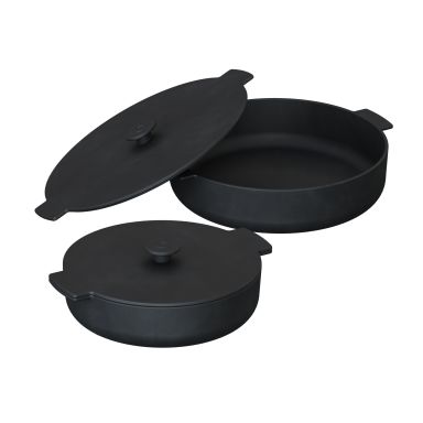 OFYR Cast Iron Casserole Set 21-26 Gjutjärnspanna Ø 21 cm och Ø 26 cm