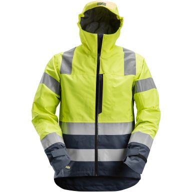 Snickers Workwear 1330 AllroundWork Kuoritakki huomiovaate, keltainen/sininen