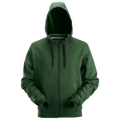 Snickers Workwear 2801 Luvtröja skogsgrön, med dragkedja