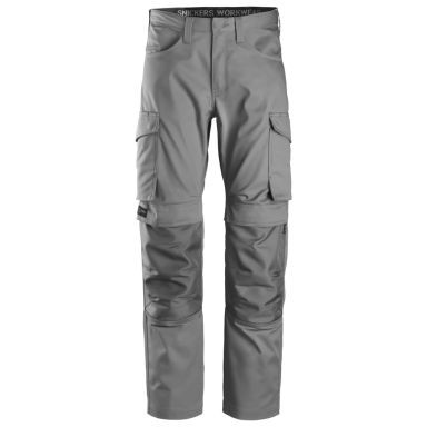 Snickers Workwear 6801 Arbetsbyxa grå, knäskyddsficka