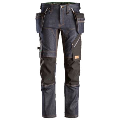 Snickers Workwear 6955 FlexiWork Työhousut denim/musta