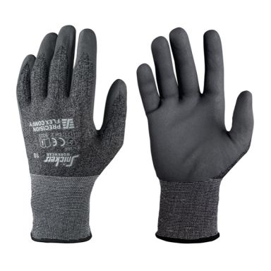 Snickers Workwear 9323 Precision Flex Comfy Käsineet musta/teräksenharmaa