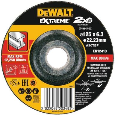 Dewalt DT42380Z-QZ Kappeskive 180x1,6x22,23 mm