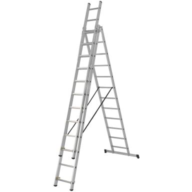 Skeppshultstegen 203-10 Kombistege 3-delad, aluminium