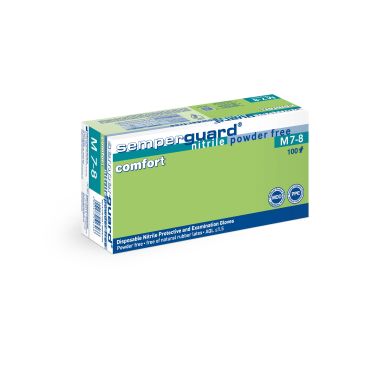 Semperguard M7-8 Comfort Engångshandske nitril, puderfri
