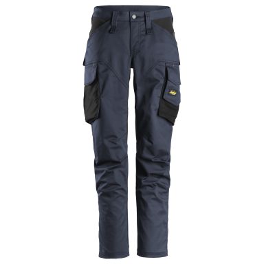 Snickers Workwear 6703 AllroundWork Arbetsbyxa stretch, dam, marinblå/svart