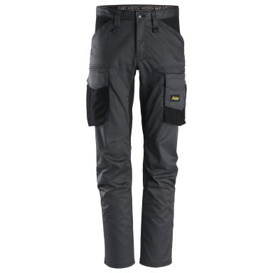 Snickers Workwear 6803 AllroundWork Servicebukse stretch, stålgrå/svart