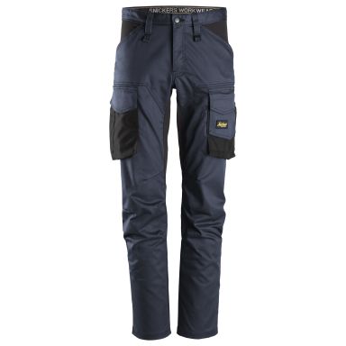 Snickers Workwear 6803 AllroundWork Servicebyxa stretch, marinblå/svart