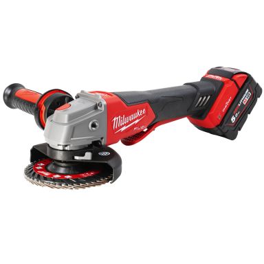 Milwaukee M18ONEFSAG125XPDB502X Vinkelslip Ø125 mm, med batteri och laddare