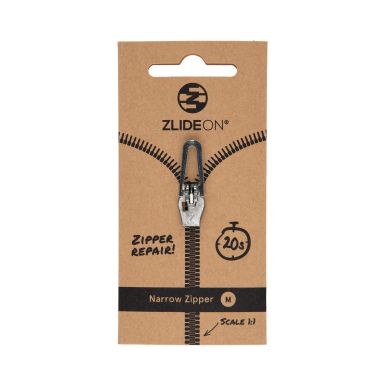 ZlideOn 4C Dragkedjelöpare silver, tät coil, metall