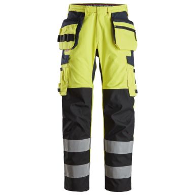Snickers Workwear 6264 Työhousut huomioväri, keltainen/ laivastonsininen