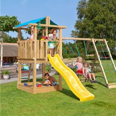 Jungle Gym Hut Lektorn med klättermodul och rutschkana