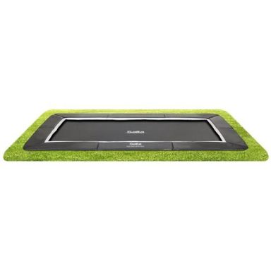 Salta Royal Baseground Studsmatta 244x396 cm, svart, med säkerhetsnät