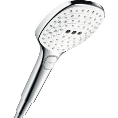 Hansgrohe Raindance Select E Hånddusj 120 mm, krom/hvit