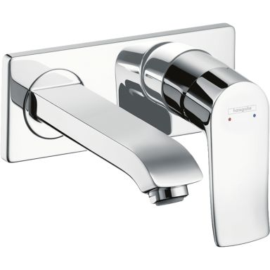 Hansgrohe Metris Tvättställsblandare krom, för inbyggnad