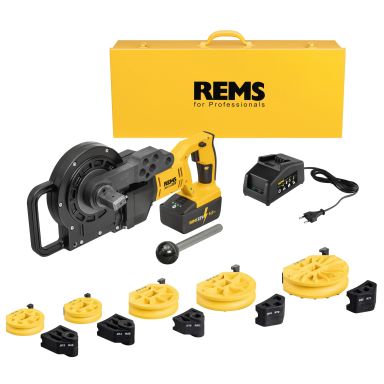 REMS 580061 R220 Bøyemaskin med batteri/lader, 12, 14, 16, 18, 22 mm