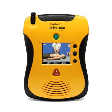 Defibtech Lifeline View Defibrillator med batteri, elektroder og veske