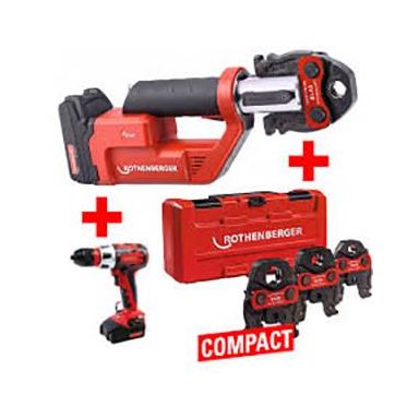 Rothenberger ROMAX Compact TT Verktygspaket pressbackar TH16-20-26