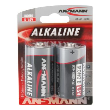 Ansmann 1514-0000 Alkaliparisto Mono D/LR20, 2 kpl
