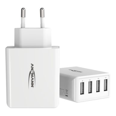 Ansmann HC430 vit USB-laddare vit