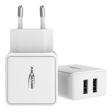 Ansmann HC212 vit USB-laturi valkoinen