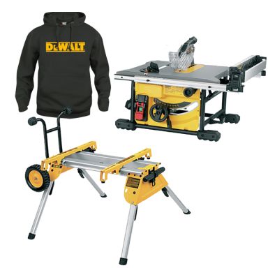 Dewalt DWE7485RS-XC Bordscirkelsåg tröja i storlek XXL ingår