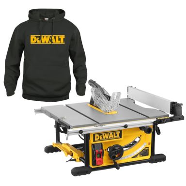 Dewalt DWE7492 Bordscirkelsåg tröja i storlek L ingår