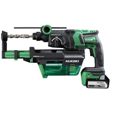 HiKOKI DH18DPC Kombihammer med tilbehør, batteri og lader