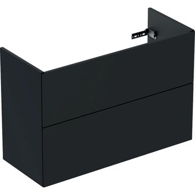 Ifö Elegant Tvättställsskåp 2 lådor, svartmatt