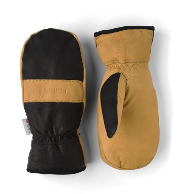 Hestra Pro 74971-8 Winter Pro Mitt Vinterhandske tumhandske i skinn, svart/brun