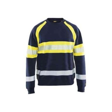 Blåkläder 335911588933L Varseltröja marinblå/varselgul