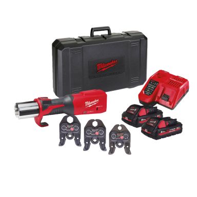Milwaukee M18 ONEBLHPT-302C M-SET Pressmaskine med M-backs, batteri og oplader