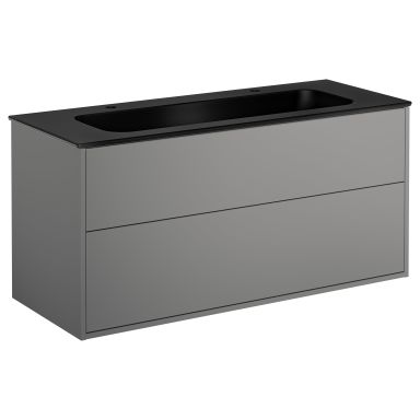 Gustavsberg Artic Kommode 120 cm, med servant, 2 stk bl.hull
