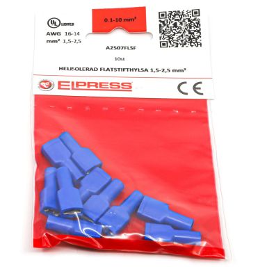 Elpress A2507FLSF-CP Flatstifthylsa AWG: 14-15, isolerad