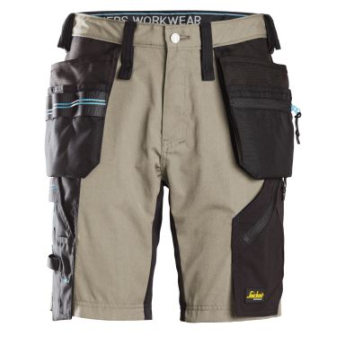 Snickers Workwear 6110 LiteWork Työshortsit vihreä/musta