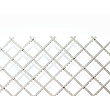 Nelson Garden 5170 Plastspaljé solfjäder, vit, 100x145 cm