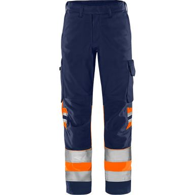 Fristads 2649 GPLU Arbeidsbukse marineblå/oransje
