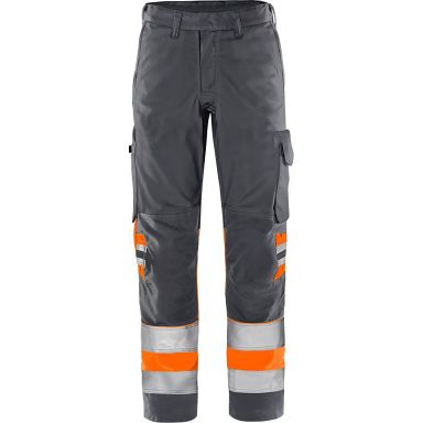 Fristads 2649 GPLU Arbeidsbukse varsel, oransje/grå