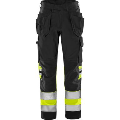 Fristads 2460 GPLU Arbeidsbukse varselgul/svart