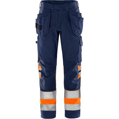 Fristads 2640 GPLU Työhousut neonoranssi/tummansininen